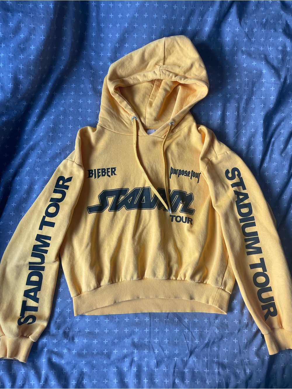 Justin Bieber Yellow Stadium Tour Crewneck Hoodie